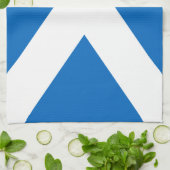 Saltire, Schotse vlag (officiële kleur) Theedoek (Gevouwen)