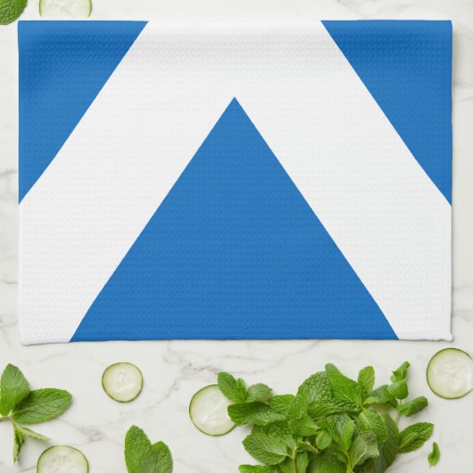 Saltire, Schotse vlag (officiële kleur) Theedoek (Gevouwen)