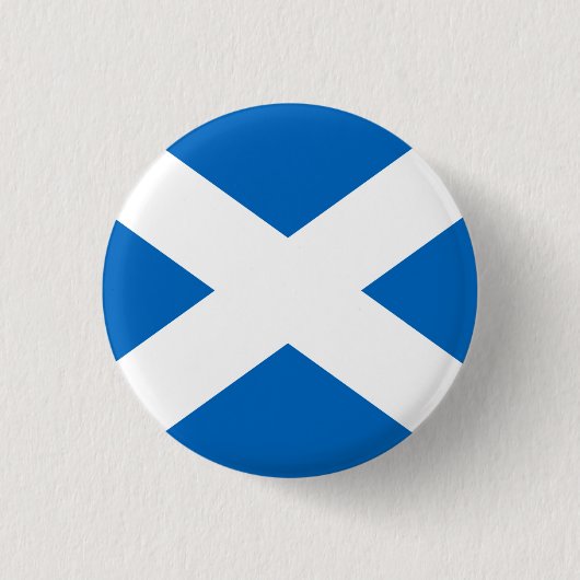 Saltire Scotland Flag Pin Badge Ronde Button 3,2 Cm (Voorkant)