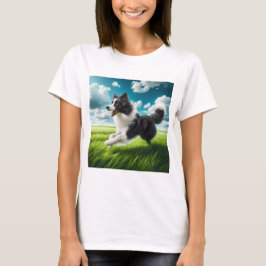 Salto de Alegría: Border Collie en Acción T-shirt