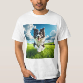 Salto de Alegría: Border Collie en el Campo T-shirt