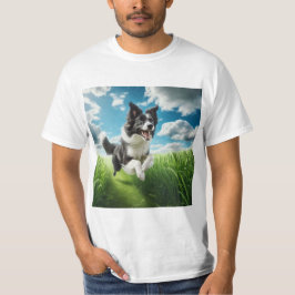 Salto de Alegría: Un Border Collie en Plena Acción T-shirt