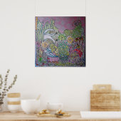 Saltomortels en Vetplanten Poster (Keuken)