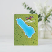 Salton Sea Californië VS kaart (Staand voorkant)