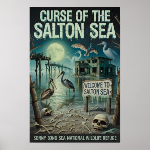 Salton Sea Griezelige Woestijn Natuurreservaat Got Poster