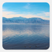 Salton Sea Tranquility Vierkante Sticker (Voorkant)