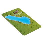 Salton Zee California, Verenigde Staten-kaart Magneet (Rechterzijde)