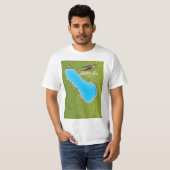 Salton Zee California, Verenigde Staten-kaart T-shirt (Voorkant volledig)