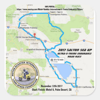 SALTON ZEE GP 2017 VIERKANTE STICKER