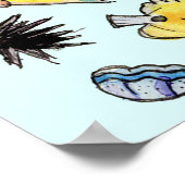 Saltwater Aquarium Fish Waterverf Poster (Hoek)