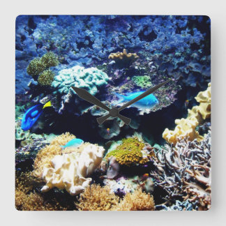Saltwater aquarium Square klok