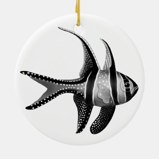 Saltwater Banggai Cardinalfish Ornament (Achterkant)