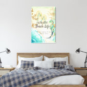 Saltwater Beach Life Seahorse Canvas Afdruk (Insitu (Slaapkamer))