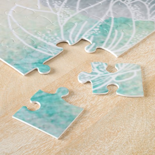 Saltwater Beach Life Seahorse Legpuzzel (Zijkant)
