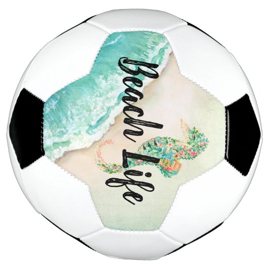 Saltwater Beach Life Seahorse Voetbal (Gedraaid)