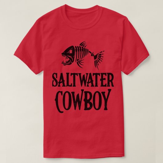 Saltwater Cowboy Gevist T-shirt (Design voorkant)