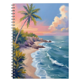 Saltwater Daydream | Ocean Coast Watercolor Sea Notitieboek