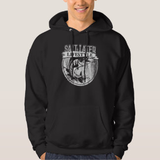 Saltwater Deep Zee Vist Angler Fisherman Sport Hoodie