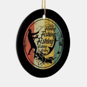 Saltwater Deep Zee Vist Angler Fisherman Sport Keramisch Ornament (Rechts)