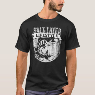 Saltwater Deep Zee Vist Angler Fisherman Sport T-shirt