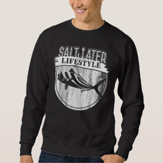 Saltwater Deep Zee Vist Angler Fisherman Sport Trui
