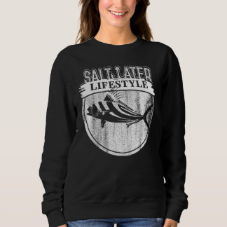 Saltwater Deep Zee Vist Angler Fisherman Sport Trui