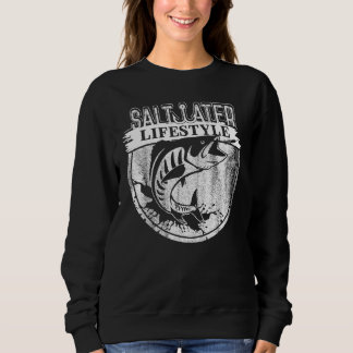 Saltwater Deep Zee Vist Angler Fisherman Sport Trui