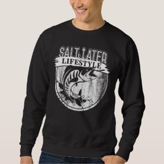 Saltwater Deep Zee Vist Angler Fisherman Sport Trui