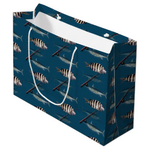 Saltwater Fisherman Paper Cadeau Groot Cadeauzakje