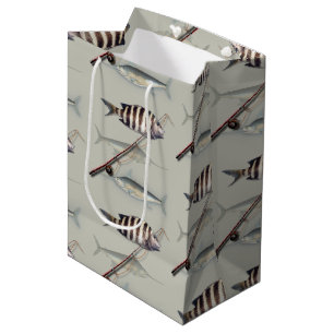 Saltwater Fisherman Vist thema Medium Cadeauzakje