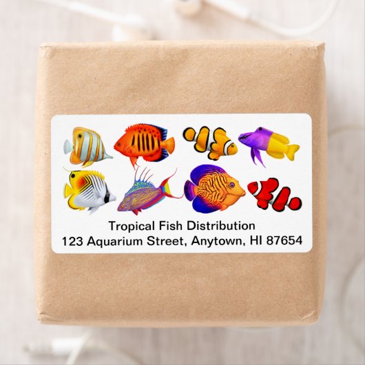  saltwater Marine Aquarium Fish Label (Insitu)