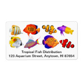  saltwater Marine Aquarium Fish Label (Voorkant)