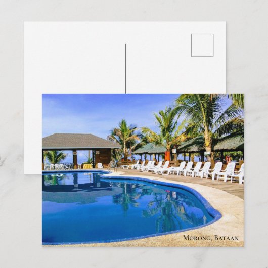 Saltwater Pool Beach Resort Morong, Bataan Briefkaart (Voorkant / Achterkant)