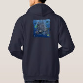 Saltwater-studio met tonijn print Hoodie. Hoodie (Achterkant)