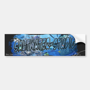 Saltwater studio-sticker bumpersticker