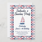 Saltwater & Sunshine strand zeilfeest Kaart (Voorkant)