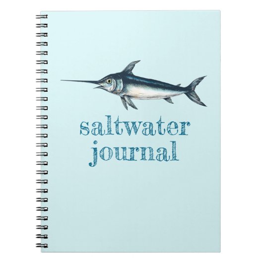 Saltwater Vissen Journal Notitieboek (Voorkant)