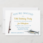 Saltwater Vist volwassen man op geboortedag Kaart (Voorkant)