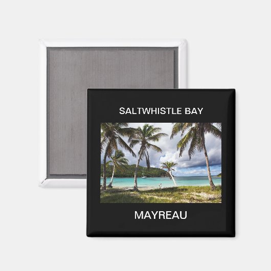 Saltwhistle Bay, Mayreau, Caribisch Eiland Magneet (Voorkant / Achterkant)