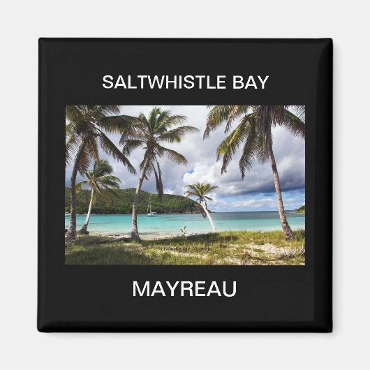 Saltwhistle Bay, Mayreau, Caribisch Eiland Magneet (Voorkant)
