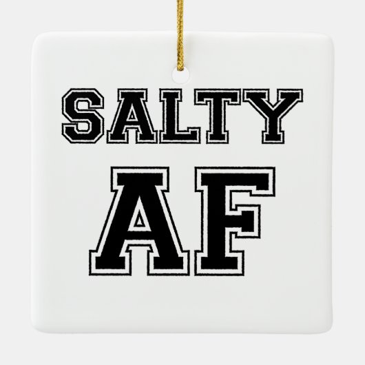SALTY AF KERAMISCH ORNAMENT (Achterkant)