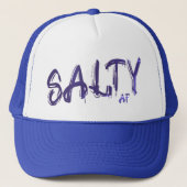 "Salty AF" logo Blauwe Schemer Trucker Pet (Voorkant)