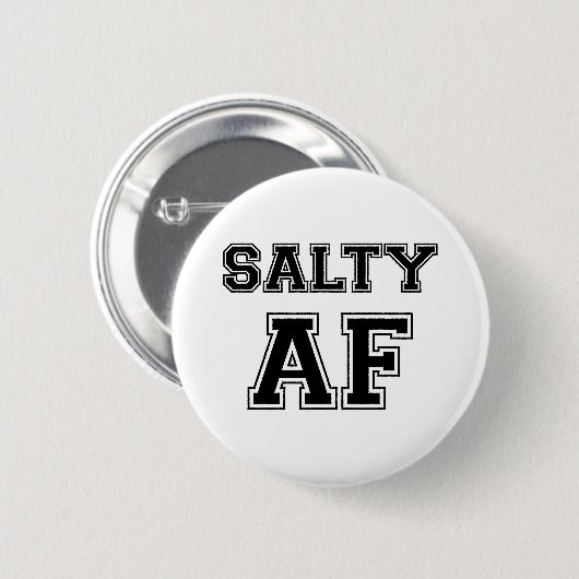 SALTY AF RONDE BUTTON 5,7 CM (Voorkant /achterkant)