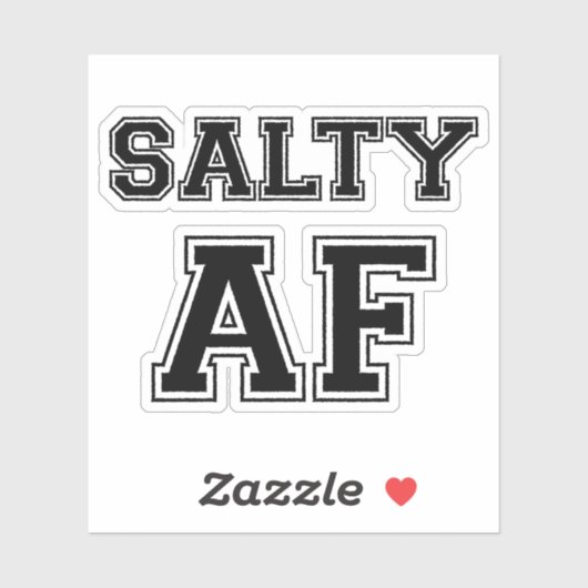 SALTY AF STICKER (Vel)