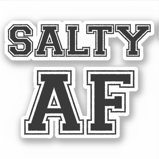 SALTY AF STICKER (Voorkant)