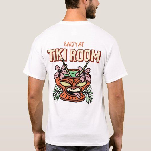 Salty AF Tiki Kamer T-shirt (Achterkant)