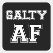 SALTY AF VIERKANTE STICKER (Voorkant)