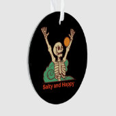 Salty and Happy Skeleton op een Ornament (voorkant)