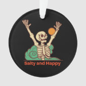 Salty and Happy Skeleton op een Ornament (voorkant)