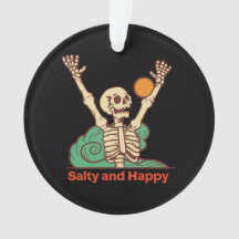 Salty and Happy Skeleton op een